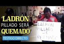 Vecinos amenazan a los delincuentes con muñecos colgados