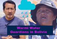 The «Warmis» is the Water Guardians in Bolivia, they are teaching how to harvest the rainwater